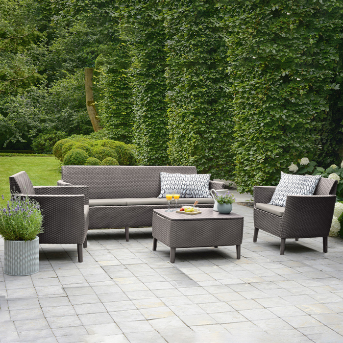 Curver Salemo Big II duo set de mobilier de grădină cappuccino [4]