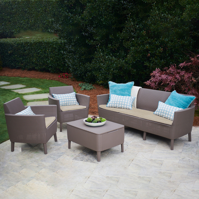 Curver Salemo Big II duo set de mobilier de grădină cappuccino [3]