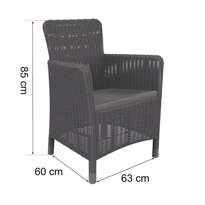 Curver Set mobilier de grădină Trenton pentru balcon [5]