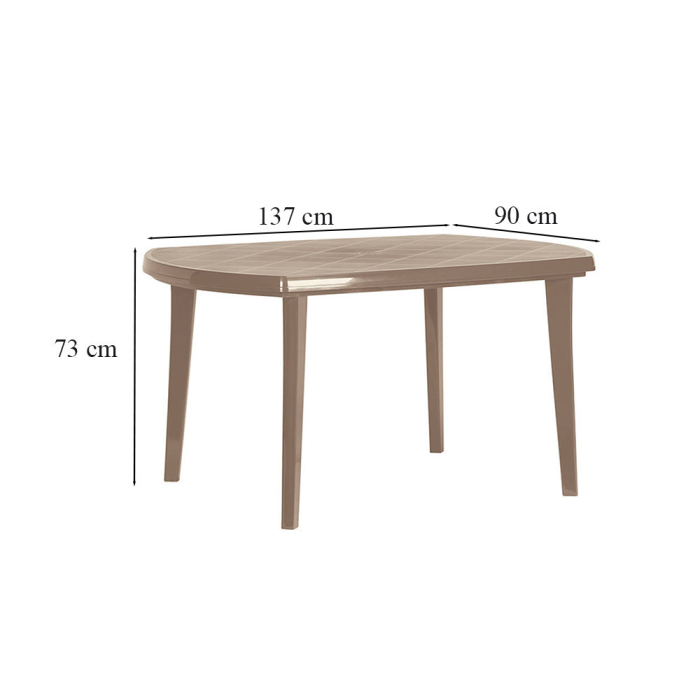 Curver Vira 6+1 set mobilier de grădină cappuccino [3]