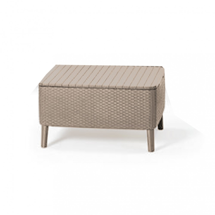 Curver Set Salemo cu canapea cu trei locuri, 2 fotolii, masă mică cappuccino/nisip [3]