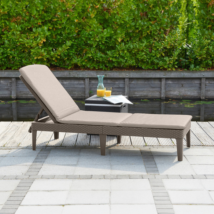 Curver Șezlong de grădină Jaipur cu pernă [2]