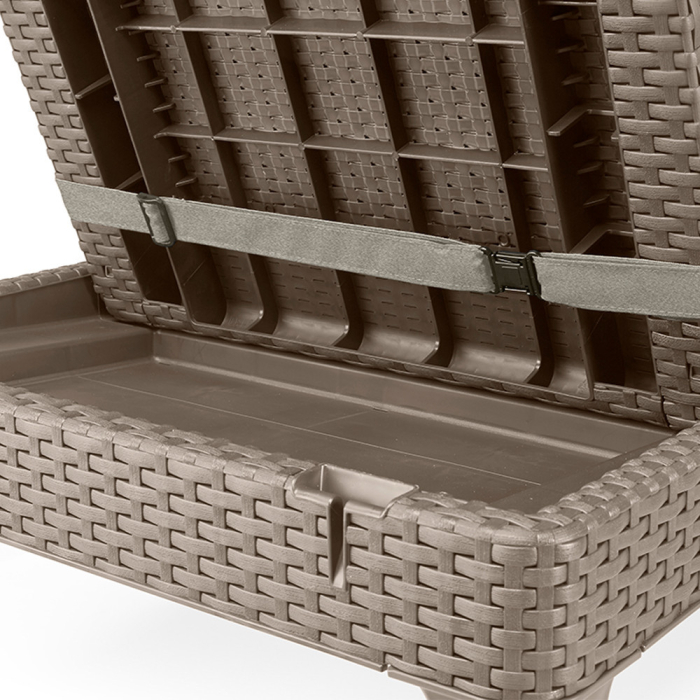 Curver Șezlong de grădină Jaipur cu pernă [4]