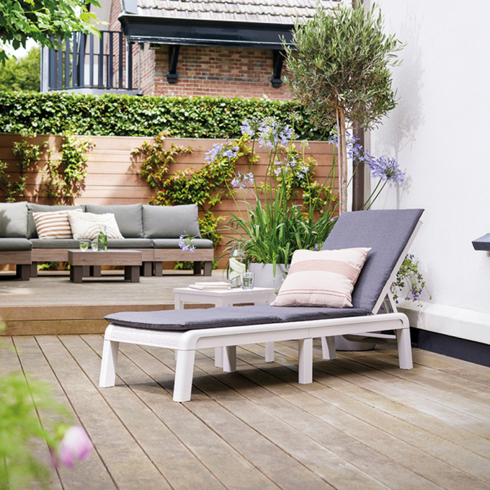 Curver Șezlong Mallorca din plastic cu pernă [2]