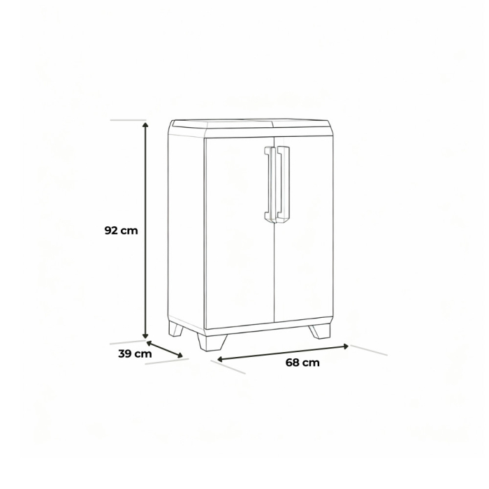 Curver Split Premium lemn selectiv coș de gunoi container de plastic bej deschis-maro deschis [3]