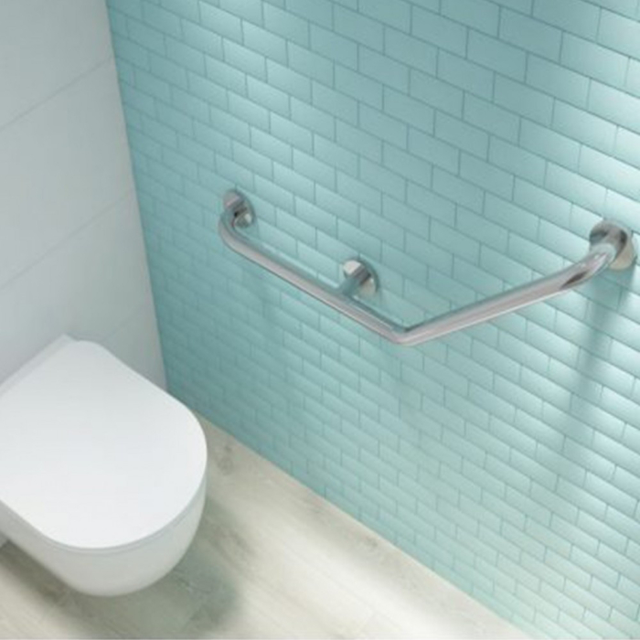 Deante Vital mâner din oțel îndoit montat pe perete, crom [3]