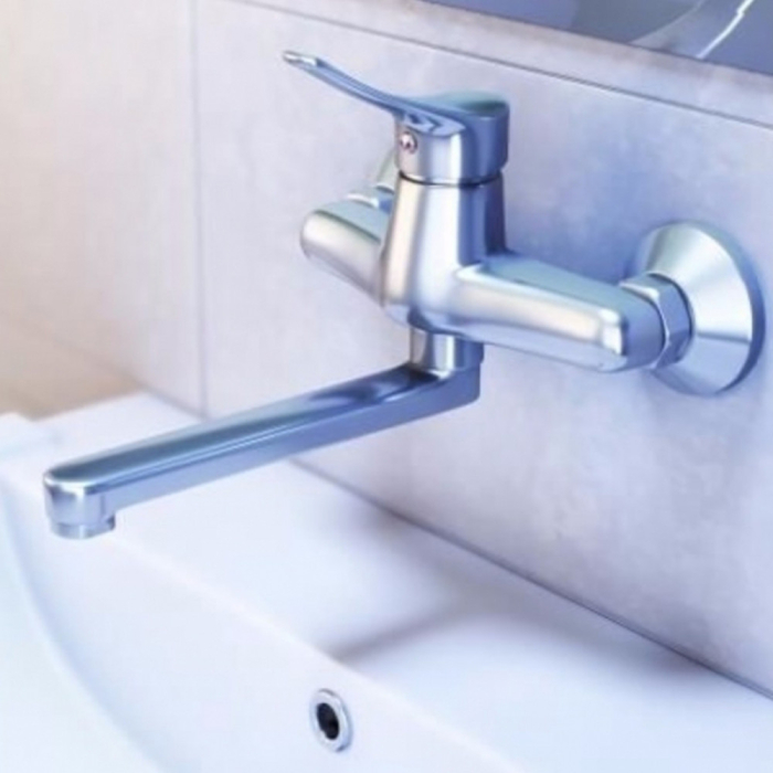 Deante Robinet de perete pentru chiuvetă Joko, monocomandă, crom [2]