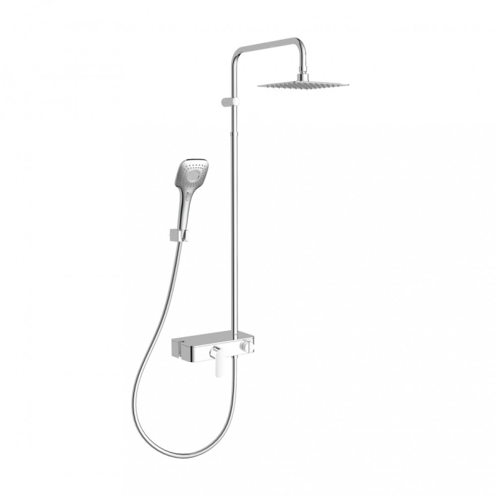 Deante Set de dus Cascada Werbena cu robinet, monocomand, crom [2]