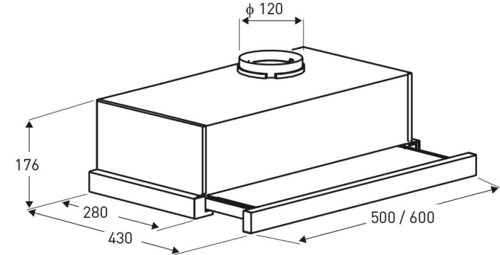 Focus Hotă de bucătărie Treviso Black [3]