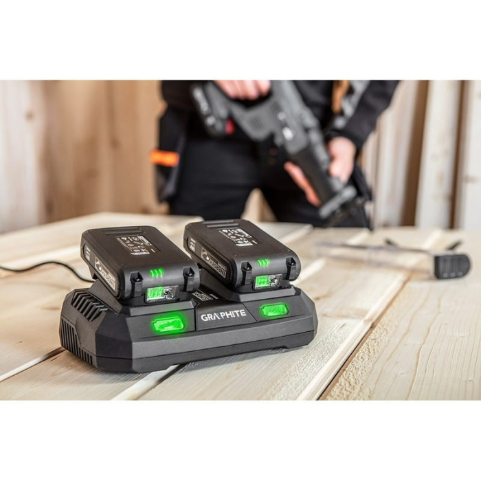Graphite Încărcător cu două baterii pentru sistemul cu o singură baterie energy+, Graphite [2]