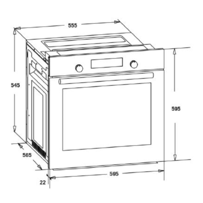Homefort Cuptor încorporat HOMEFORT HSB64DGX [5]