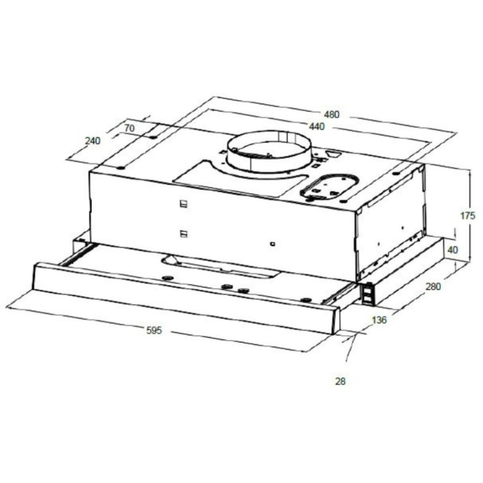 Homefort Hotă HOMEFORT HPK611W [4]
