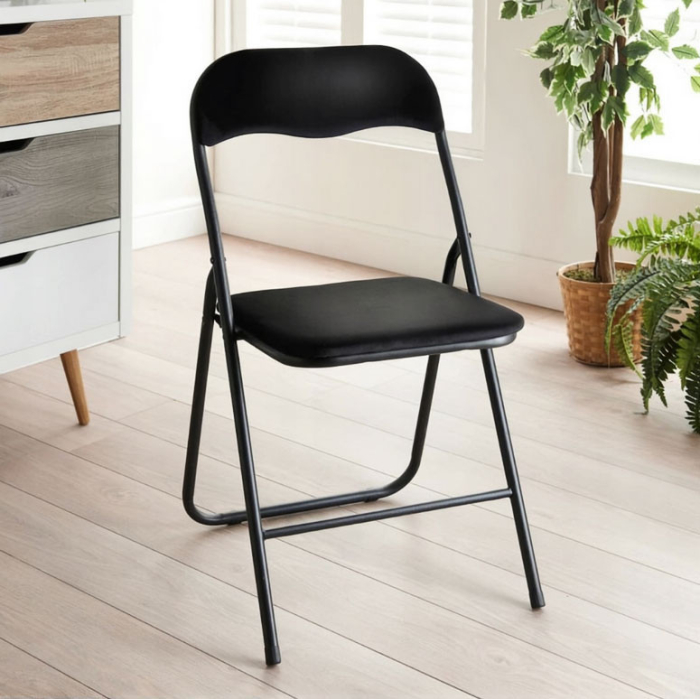 Homelux 6 piese de grădină pliabil scaun de luat masa eco-games negru [9]