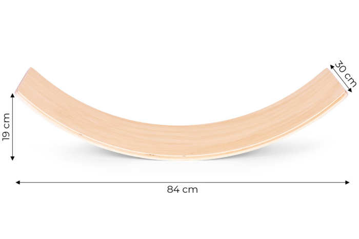 Homelux Balancing bord pentru copii din lemn rocker exercițiu de echilibrare [7]