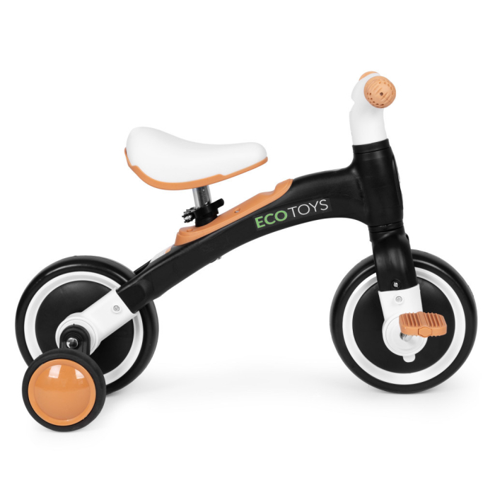 Homelux Bicicletă de jogging 3-in-1 cu pedale și roți laterale negru [5]
