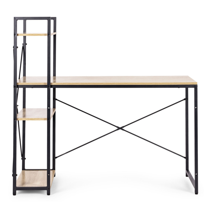Homelux Birou 120x60 cm cu 3 rafturi Loft Style [4]
