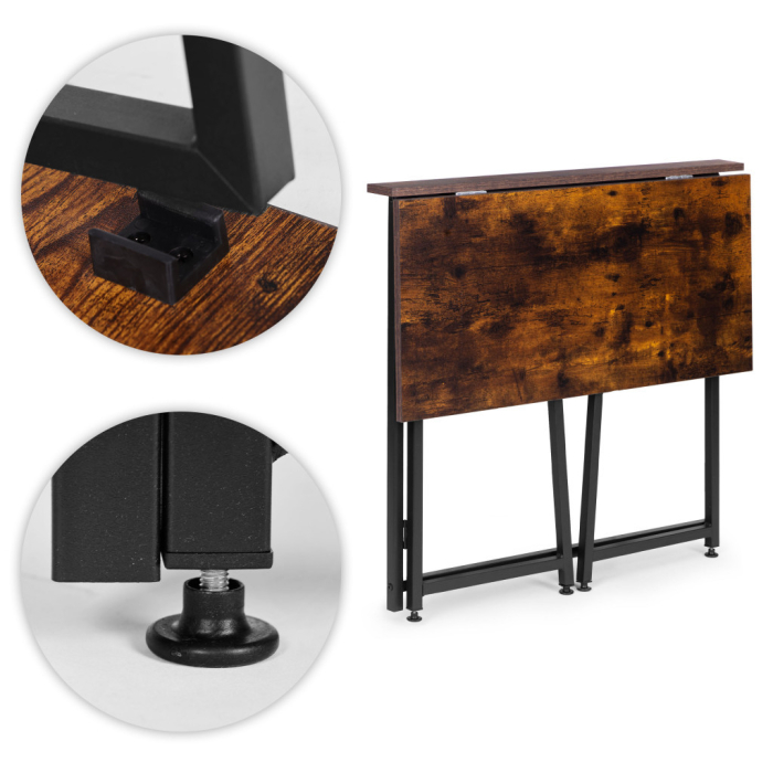 Homelux Birou pliabil 80x45 cm stil Loft [8]