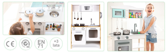 Homelux Bucătărie de jucărie din lemn cu sobe multimedia [8]