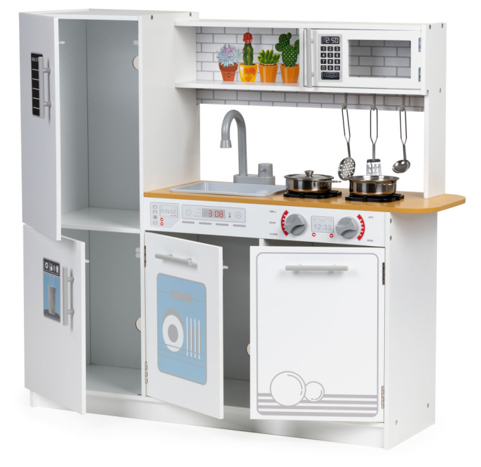 Homelux Bucătărie din lemn pentru copii cu lumini și oale [4]