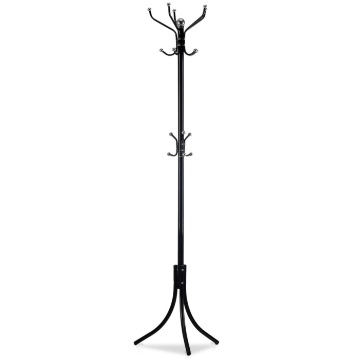 Homelux Cârlig de haine în picioare cu 16 umerașe negre [4]