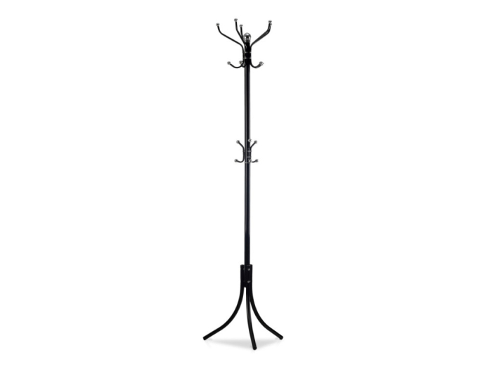 Homelux Cârlig de haine în picioare cu 16 umerașe negre [7]