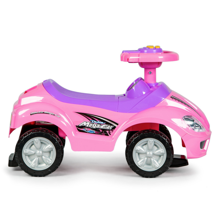 Homelux Cărucior auto 3 în 1 cu mâner deluxe și panou muzical roz [5]