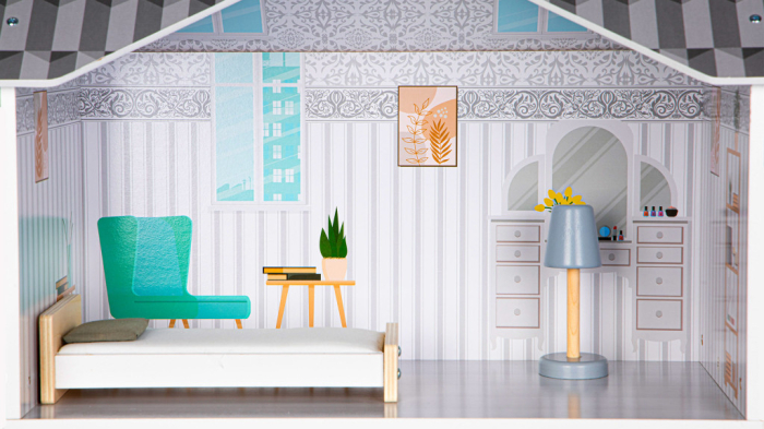 Homelux Casa de păpuși din lemn 3 etaje [10]