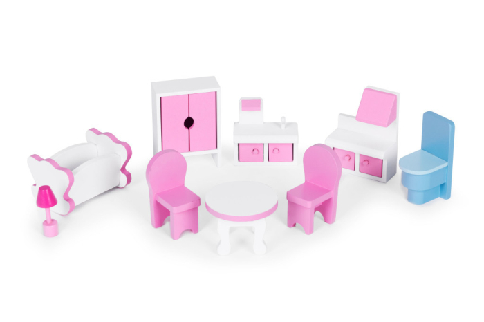 Homelux Casă de păpuși din lemn cu mobilier [5]