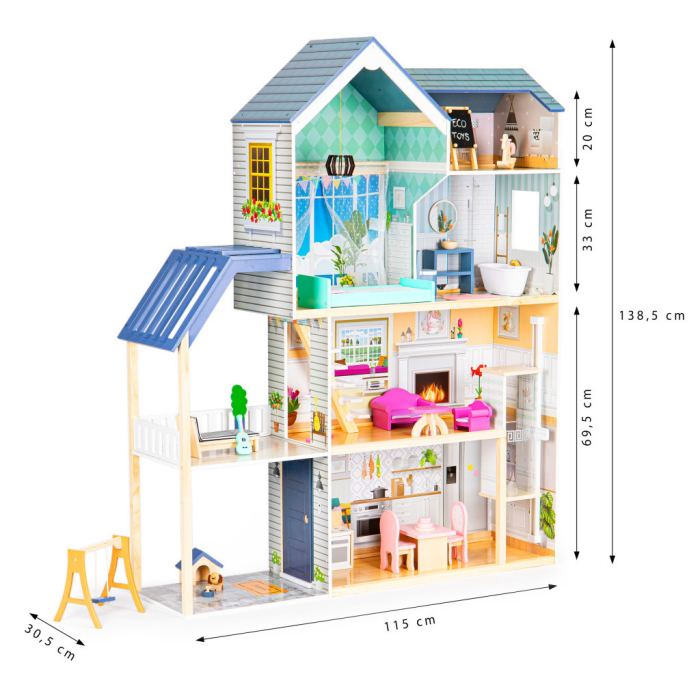 Homelux Casa de păpuși Maya locuință 28 bucăți [10]