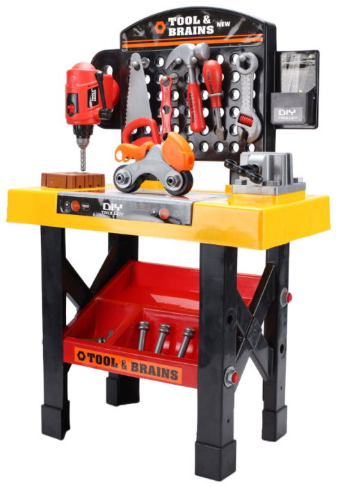 Homelux Chitară din lemn pentru copii cu corzi metalice și pickguitar galben [6]