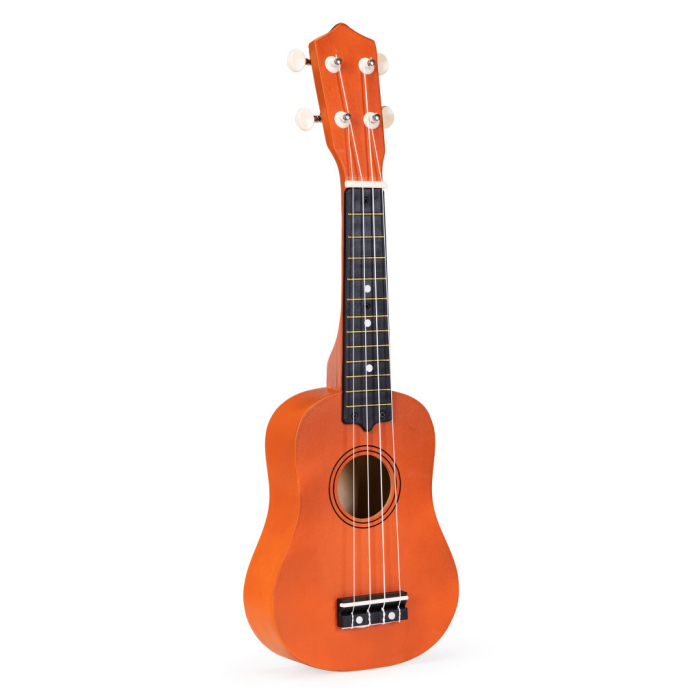 Homelux Chitară Ukulele din lemn pentru copii, 4 corzi din nylon maro [3]
