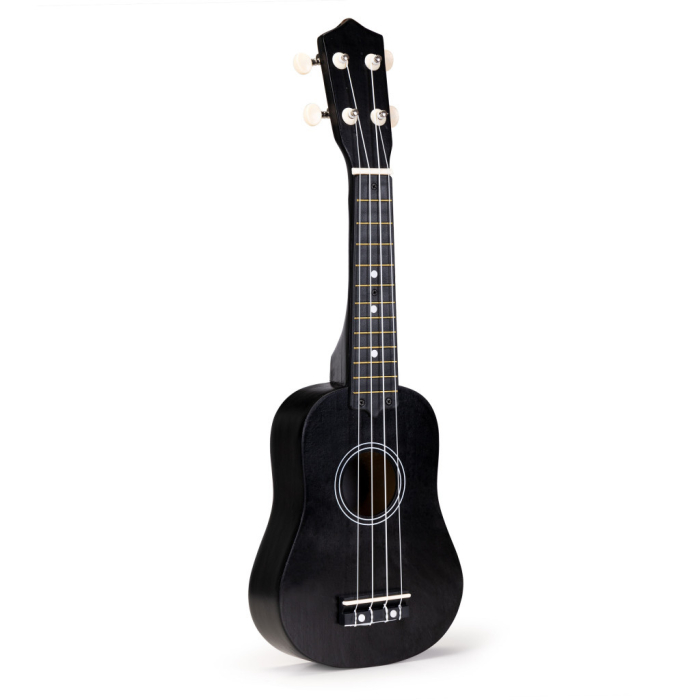 Homelux Chitară Ukulele din lemn pentru copii, 4 corzi din nylon negru [3]