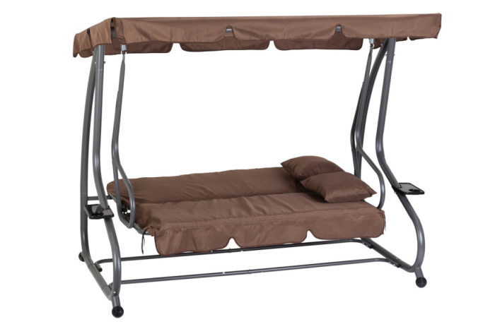 Homelux Convertibil grădină balansoar pat maro [9]