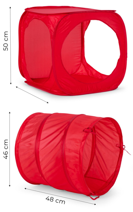 Homelux Cort de joacă Set de tuneluri și cuburi din 6 piese [7]