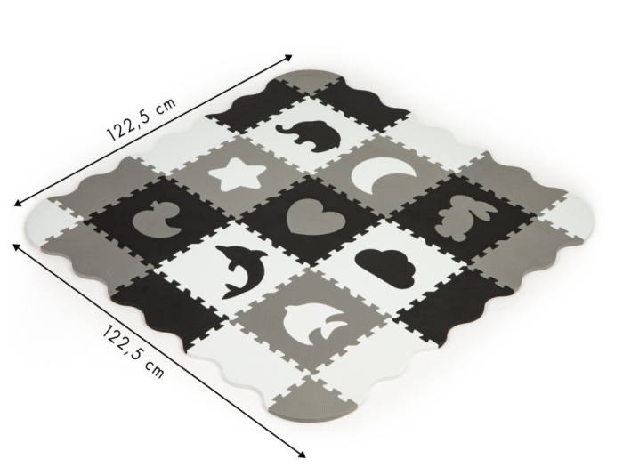 Homelux Covor puzzle din spumă cu gard 25 de piese [5]