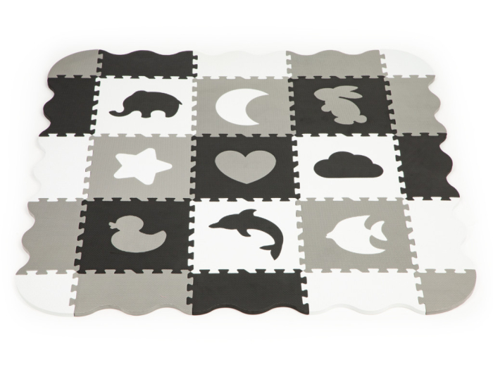 Homelux Covor puzzle din spumă cu gard 25 de piese [2]