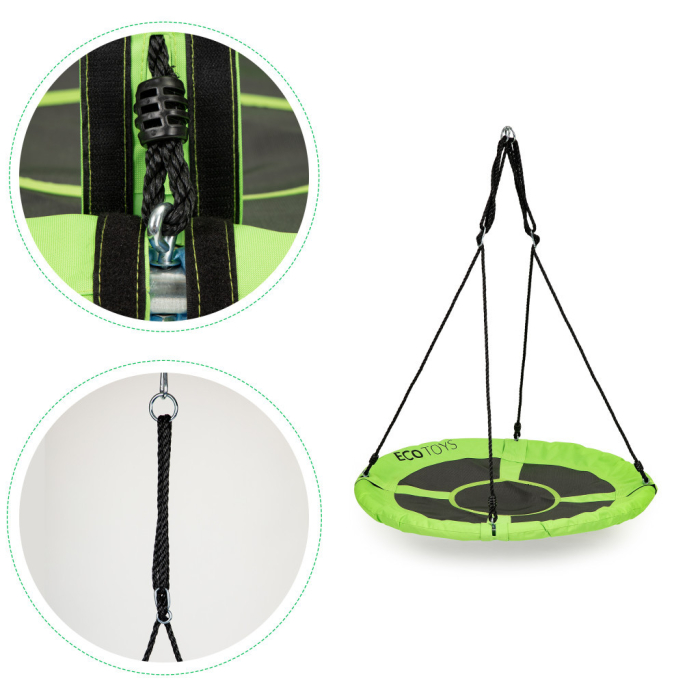 Homelux Cuib de grădină leagăn 100 cm verde [8]