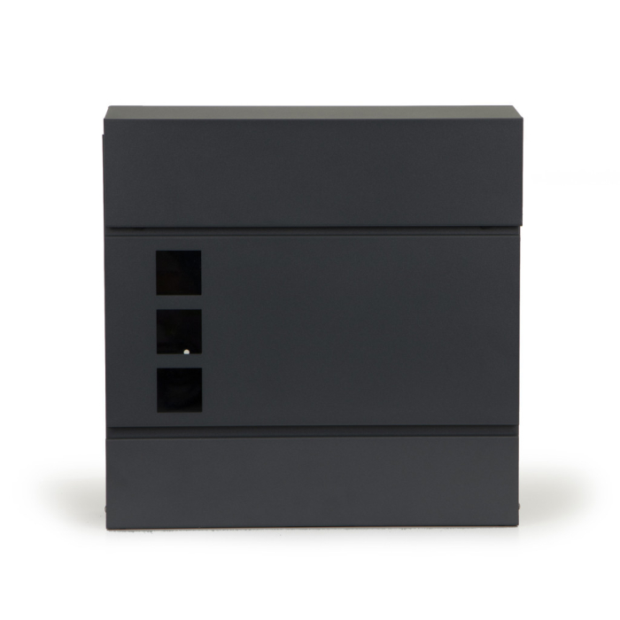 Homelux Cutie poștală din oțel galvanizat cu suport pentru ziare antracit [8]
