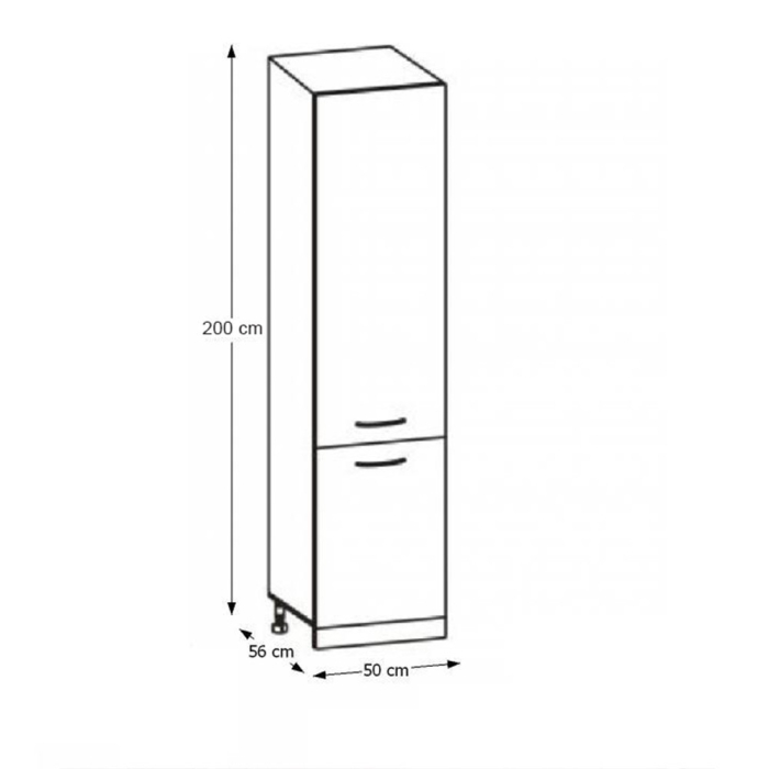 Homelux Dulap de bucătărie LT1250 stejar sonoma-alb [2]