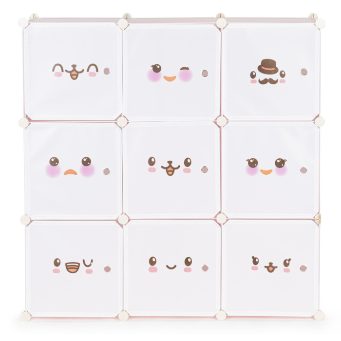 Homelux Dulap de depozitare a jucăriilor roz 110x37x110 cm [2]