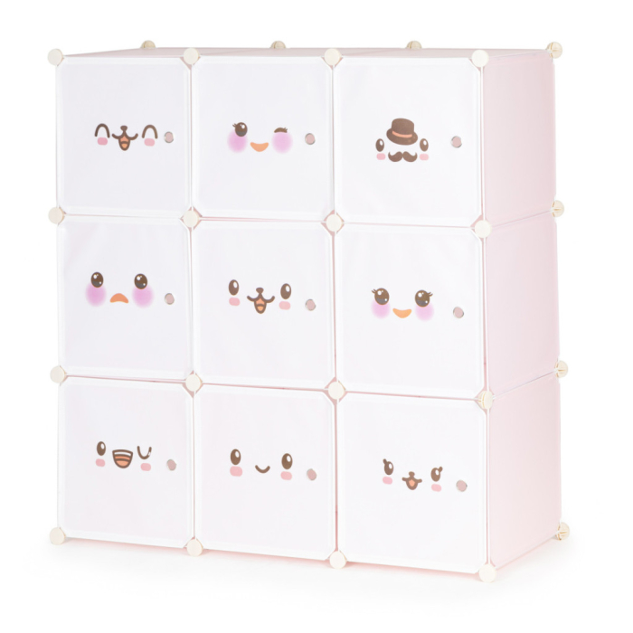 Homelux Dulap de depozitare a jucăriilor roz 110x37x110 cm [4]