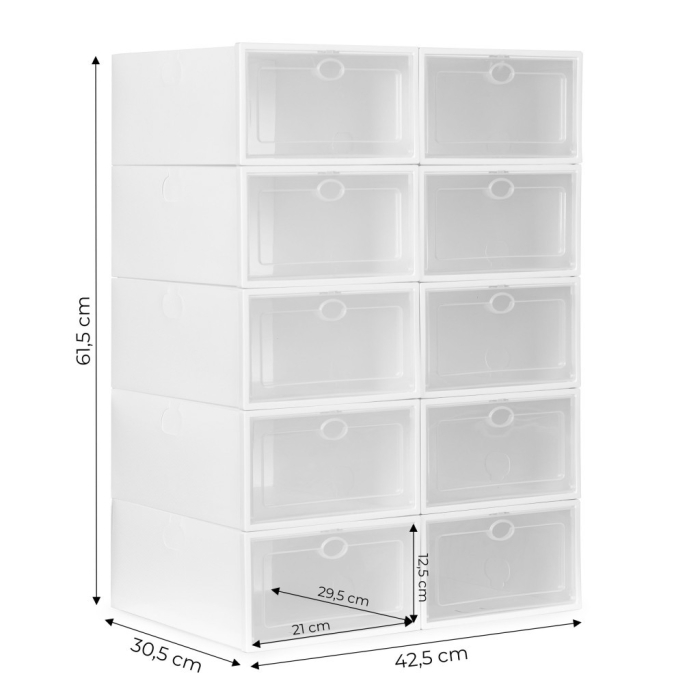Homelux Dulap modular pentru pantofi cu 10 compartimente, plastic [8]