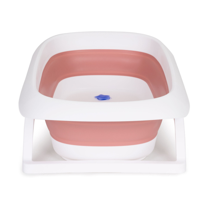 Homelux Fiecare de baie pentru copii cu scurgere pliabilă roz [4]