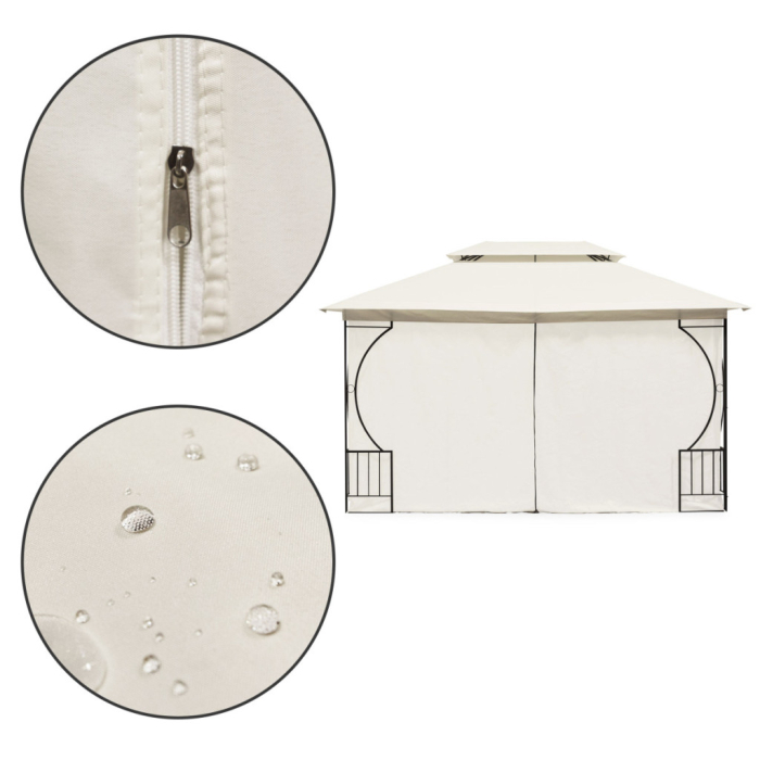 Homelux Foișor de grădină 3x4 m bej [7]