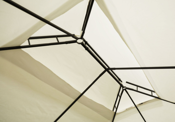 Homelux Foișor de grădină 3x4 m cu plasă de țânțari bej [9]