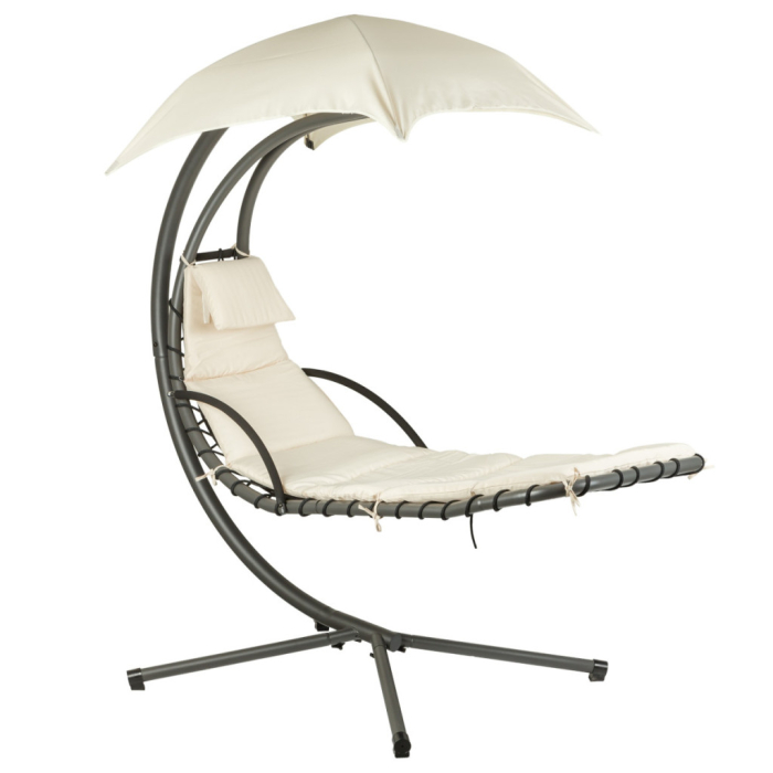 Homelux Fotoliu cu parasolar bej [7]