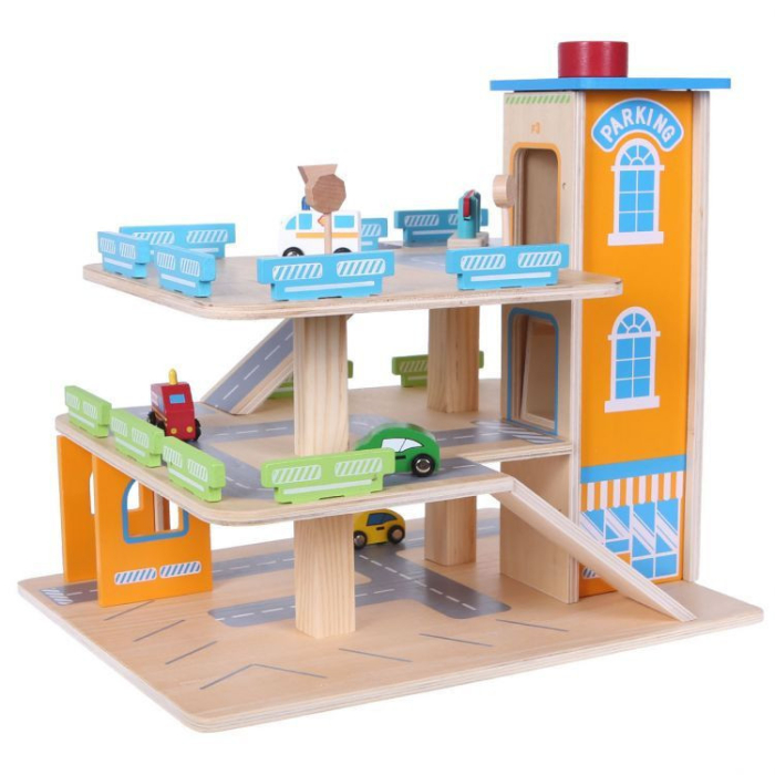 Homelux Garaj din lemn cu lift + mașini [5]