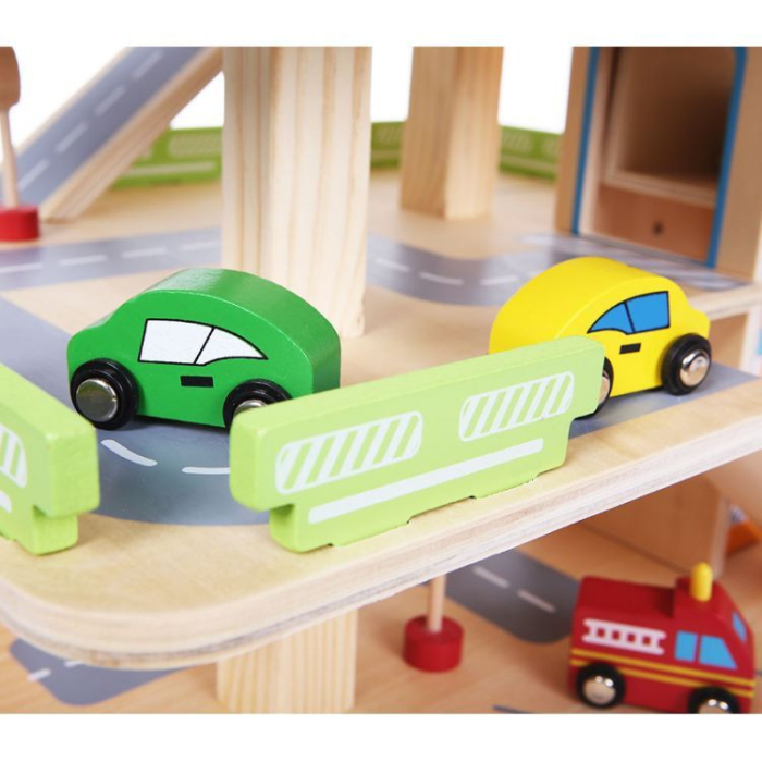 Homelux Garaj din lemn cu lift + mașini [9]