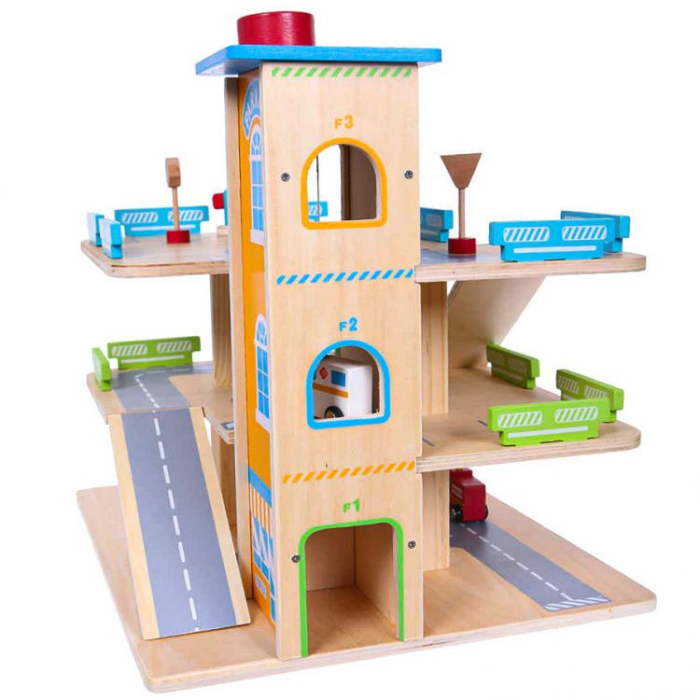 Homelux Garaj din lemn cu lift + mașini [3]