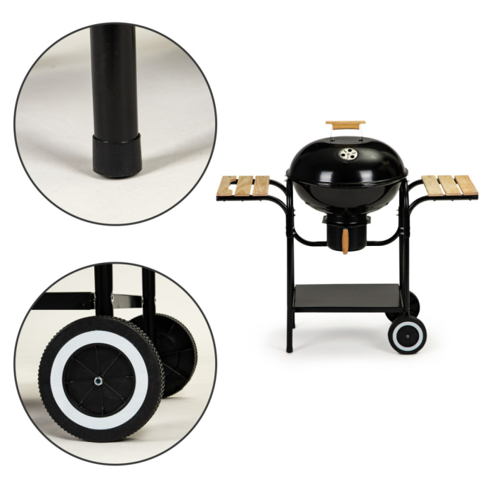 Homelux Grătar pentru cărbuni cu rol sferice cu scrumieră [9]